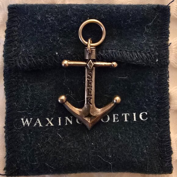 Waxing Poetic Adventure Anchor Charm - Picture 1 of 2